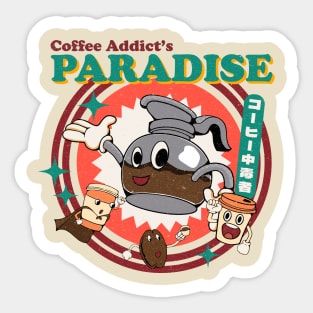 Coffee Addict's Paradise Sticker